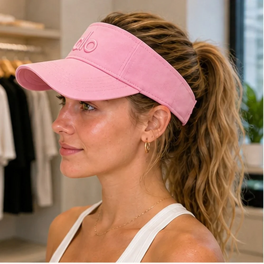 ALO Yoga Pink Everyday Open Top Visor Hat OS
